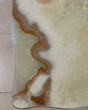 Marmer salontafel rechthoekig, groen/bruin