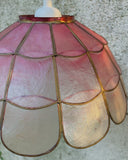 Hanglampje roze parelmoer