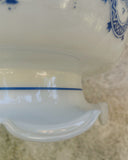 Set van 2 hanglampen, wit/blauw