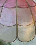 Hanglampje roze parelmoer