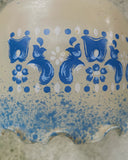 Frans vintage hanglampje 'bleu'