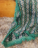 Vintage sprei groen (2 stuks beschikbaar!)