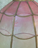 Hanglampje roze parelmoer
