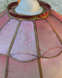 Hanglampje roze parelmoer