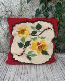 Needlepoint kussen, krokus