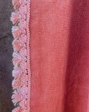 Oud-roze vintage gordijnen mét kwastjes