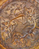 Houten wandbord 'bloemen'