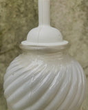 Frans hanglampje, melkglas wit