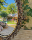 Staande brocante spiegel