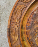 Houten wandbord 'bloemen'