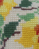 Needlepoint kussen, krokus