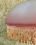 Roze hanglamp met franjes