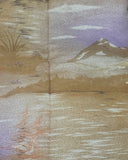 Vintage bedsprei bruin / lila