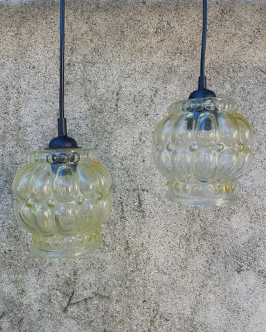 Set van 2 hanglampjes 'bubbels'