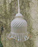 Frans hanglampje, melkglas wit