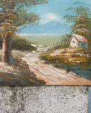 Set van 2 handgeschilderde schilderijtjes