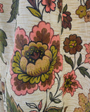Prachtige gebloemde vintage gordijnen