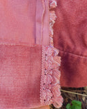 Oud-roze vintage gordijnen mét kwastjes