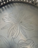 Zilverkleurig dienblad op pootjes