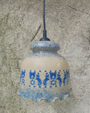 Frans vintage hanglampje 'bleu'