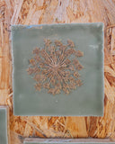 Vintage tegeltjes met Franse droogbloemen, salie