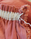 Oud-roze vintage gordijnen mét kwastjes
