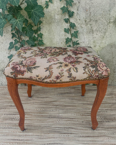 Vintage voetenbankje