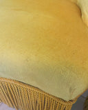SOLD - Set van 2 gele boudoir fauteuils