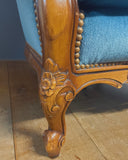 SOLD - Koningsblauwe fauteuil
