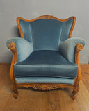 SOLD - Koningsblauwe fauteuil