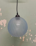 Frans hanglampje, blauwe bol