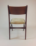 Vintage design eettafel stoelen velours (set van 4)