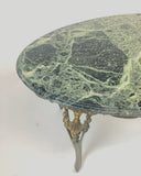 Ovalen marmer salontafel, groen